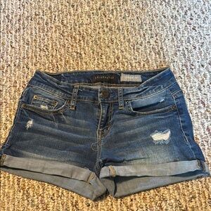 Aeropostale Blue Jean Shorts Distressed Cut-Offs